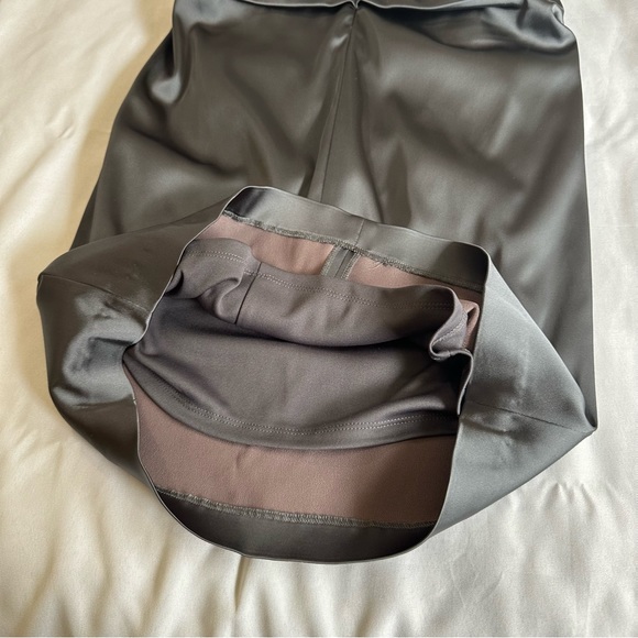 Suzi Chin Maggy Boutique Burnout Bodice Stretch Satin Sheath Dress NWT - Picture 5 of 9